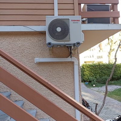 pompe à chaleur unité extérieur en hauteur